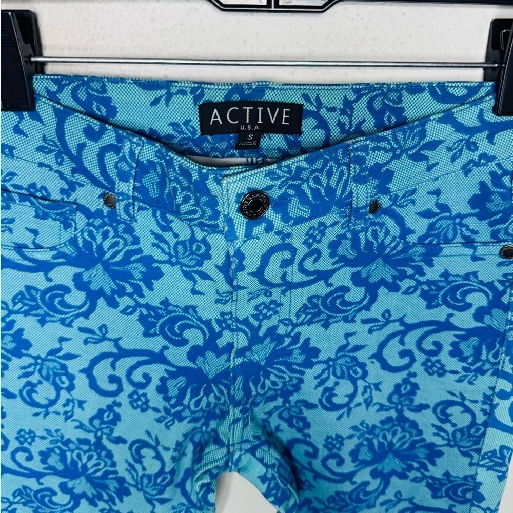 Blue printed jeggings - Picture 6 of 6